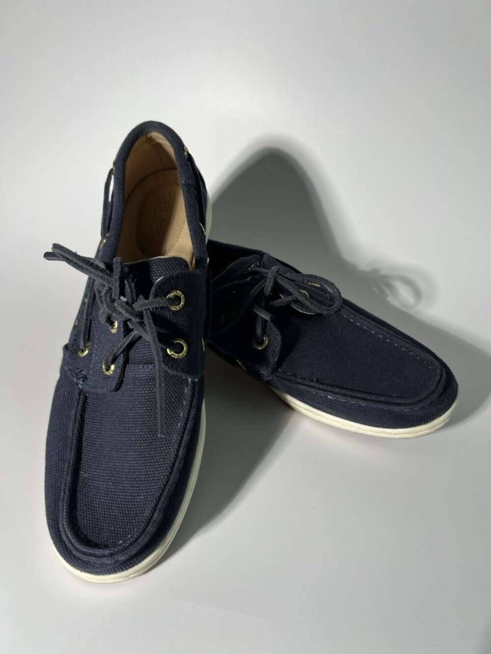 Sperry Koifish Boat Shoes Blue Canvas Women’s Size 8 - Picture 11 of 12